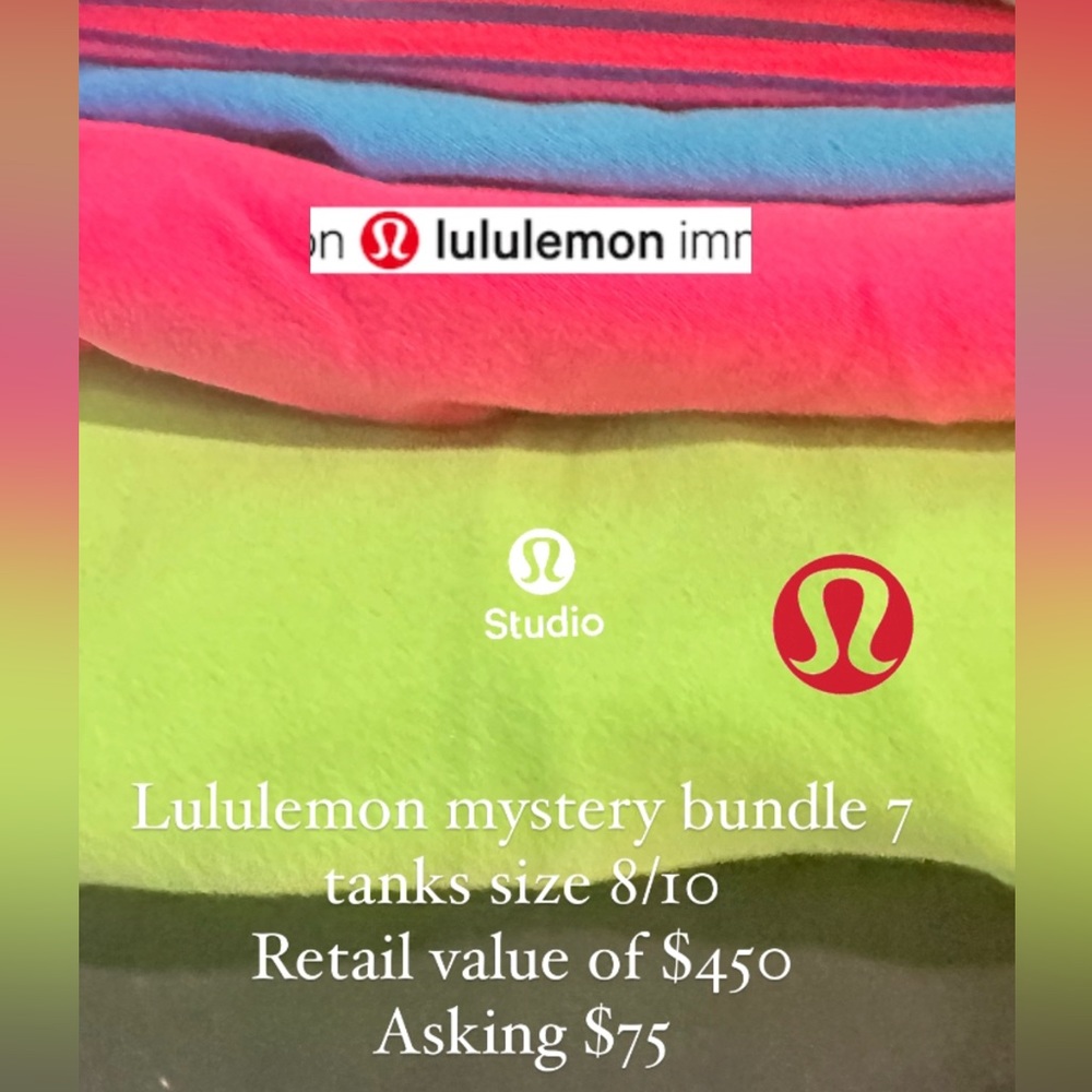 Mystery lululemon tank top bundle.